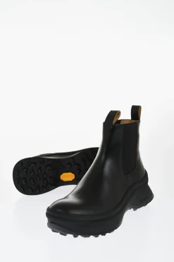 Stivaletti Chelsea in Pelle con Suola Vibram>Jil Sander Discount
