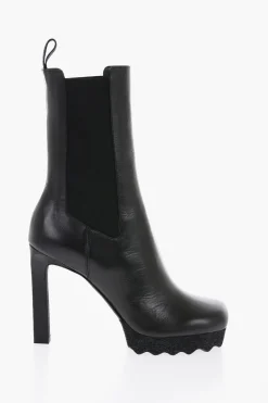 New Stivaletti Chelsea SPONGE in Pelle 12cm Donna Stivali