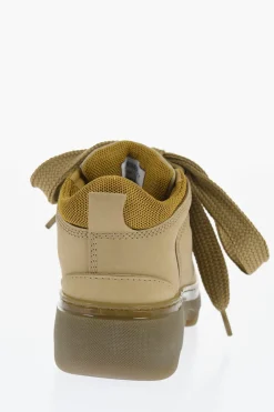 Stivaletti da Trekking a in Pelle Tinta Unita>Burberry Online
