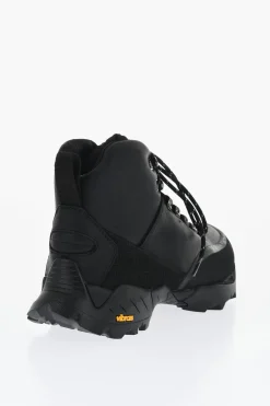 Discount Stivaletti da Trekking ANDREAS in Pelle a Tinta Unita Uomo Stivali