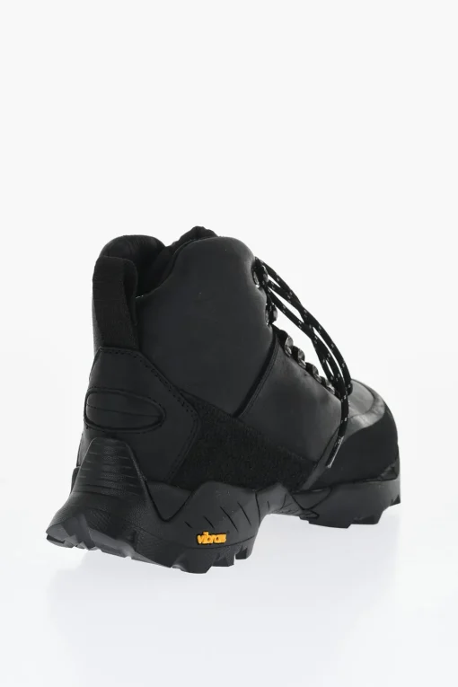 Discount Stivaletti da Trekking ANDREAS in Pelle a Tinta Unita Uomo Stivali