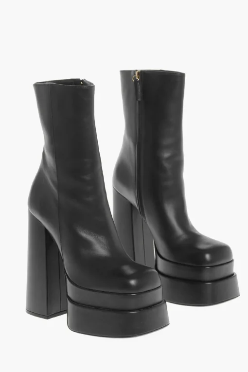 Online Stivaletti HYPER Platform in Pelle con Zip Interna 16cm Donna Stivali