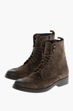 Stivaletti in Camoscio a Tinta Unita con Zip Laterale>Corneliani Outlet
