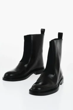 Clearance Stivaletti In Pelle Con Inserto Elasticizzato Donna Stivali