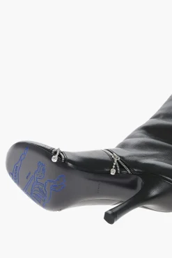 Stivaletti in Pelle con Zip Decorative 10cm></noscript>Burberry Online