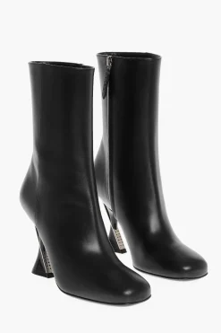 Stivaletti in Pelle LEBONNE con Tacco a Rocchetto 11cm>Gucci Hot