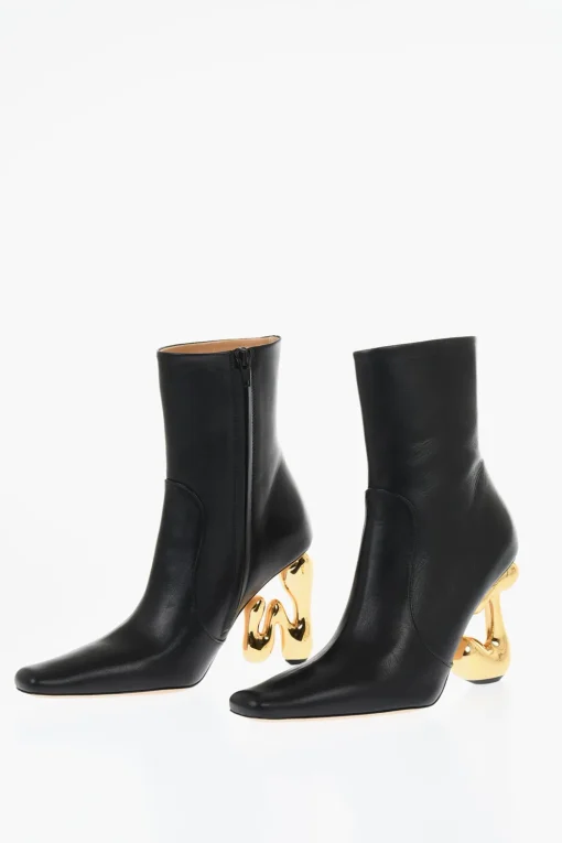 Stivaletti In Pelle LETTER Con Tacco Statement 10 cm>J.W.Anderson Sale