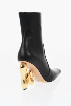 Stivaletti In Pelle LETTER Con Tacco Statement 10 cm>J.W.Anderson Sale