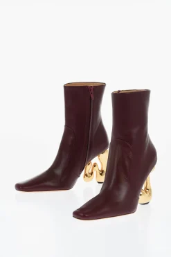 Stivaletti In Pelle LETTER Con Tacco Statement 10 cm>J.W.Anderson Sale