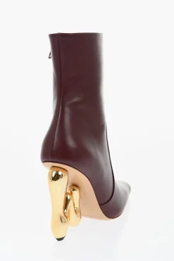 Stivaletti In Pelle LETTER Con Tacco Statement 10 cm>J.W.Anderson Sale