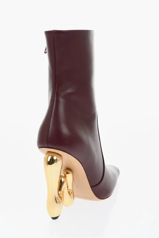 Stivaletti In Pelle LETTER Con Tacco Statement 10 cm>J.W.Anderson Sale