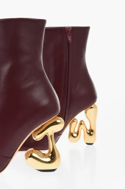 Stivaletti In Pelle LETTER Con Tacco Statement 10 cm></noscript>J.W.Anderson Sale