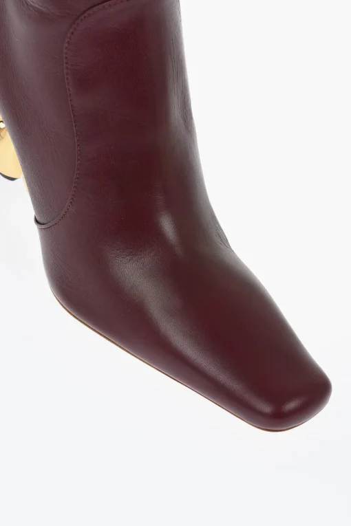 Stivaletti In Pelle LETTER Con Tacco Statement 10 cm>J.W.Anderson Sale