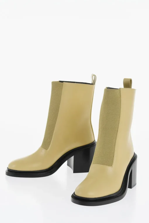 Stivaletti in Pelle ROYAL con Inserto Elastico 7cm>Jil Sander New