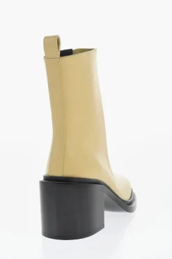 Stivaletti in Pelle ROYAL con Inserto Elastico 7cm>Jil Sander New