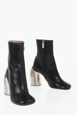 Stivaletti In Pelle SPRING Tacco Statement 11 cm>Off-White Clearance