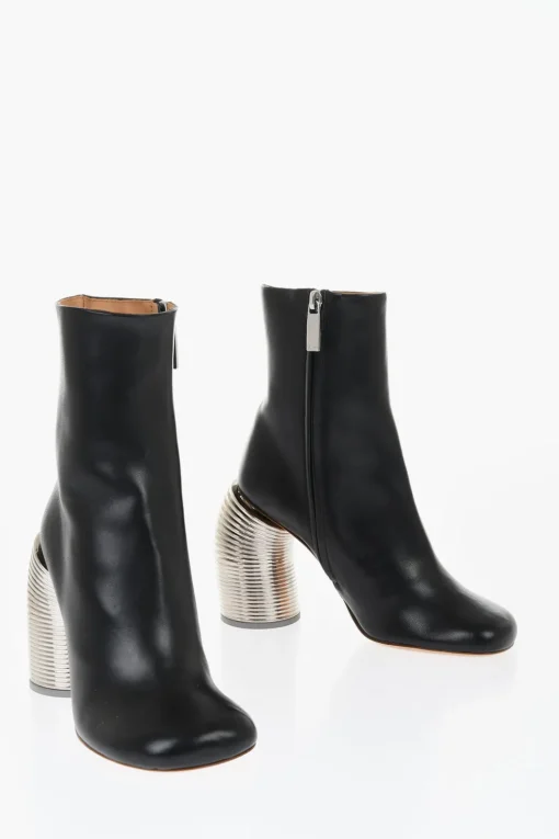Stivaletti In Pelle SPRING Tacco Statement 11 cm>Off-White Clearance