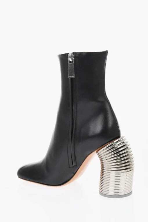 Stivaletti In Pelle SPRING Tacco Statement 11 cm>Off-White Clearance