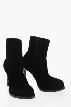 Stivaletti in Suede con Zip Laterale 10cm>Ann Demeulemeester Hot