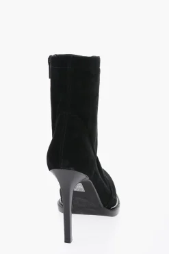 Stivaletti in Suede con Zip Laterale 10cm>Ann Demeulemeester Hot