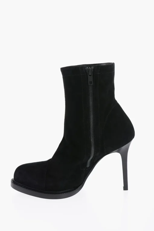 Stivaletti in Suede con Zip Laterale 10cm>Ann Demeulemeester Hot