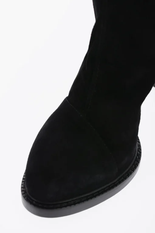 Stivaletti in Suede con Zip Laterale 10cm>Ann Demeulemeester Hot