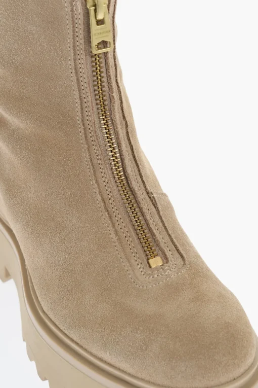 Stivaletti OPHELIA in Pelle con Zip Frontale>AllSaints Online