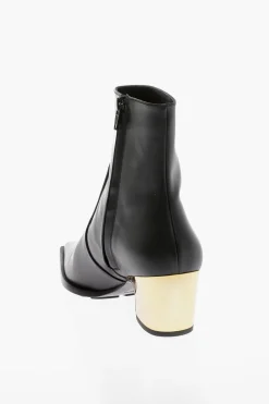 New Stivaletti Texani TOKYO in Pelle con Tacco Metallico 5cm Donna Stivali