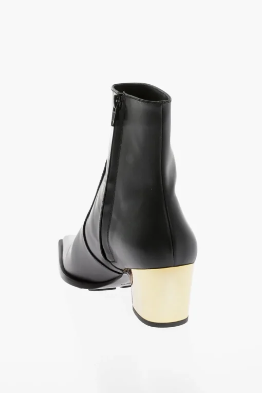 New Stivaletti Texani TOKYO in Pelle con Tacco Metallico 5cm Donna Stivali