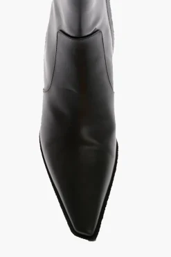 New Stivaletti Texani TOKYO in Pelle con Tacco Metallico 5cm Donna Stivali
