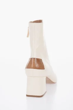 Discount Stivaletto In Pelle Con Dettaglio Cut-out Tacco 6 cm Donna Stivali