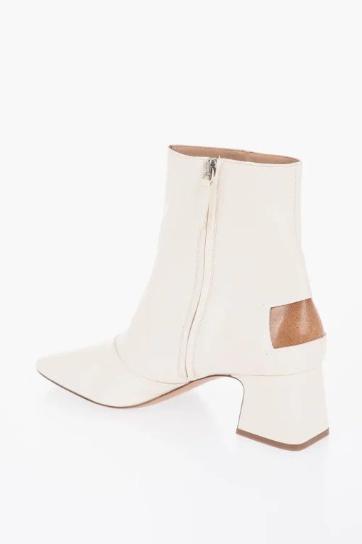Discount Stivaletto In Pelle Con Dettaglio Cut-out Tacco 6 cm Donna Stivali