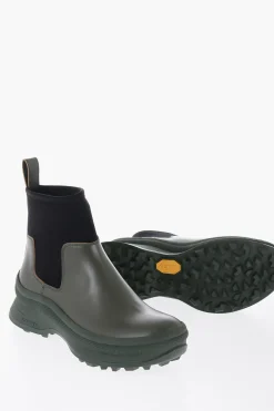 Stivaletto In Pelle Con Inserto In Neoprene>Jil Sander Clearance