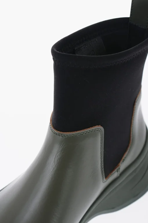 Stivaletto In Pelle Con Inserto In Neoprene>Jil Sander Clearance