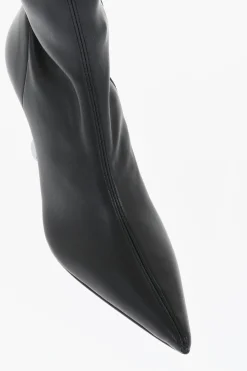 Stivali Alti In Pelle CHAIN A Punta Stretta Con Tacco Statement 9 cm></noscript>J.W.Anderson Online