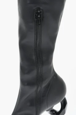 Stivali Alti In Pelle CHAIN A Punta Stretta Con Tacco Statement 9 cm></noscript>J.W.Anderson Online