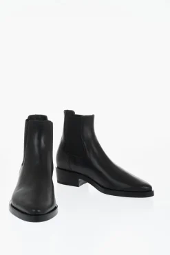 Outlet Stivali Chelsea In Pelle Tacco 4 cm Donna Stivali|Stivali