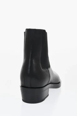 Outlet Stivali Chelsea In Pelle Tacco 4 cm Donna Stivali|Stivali