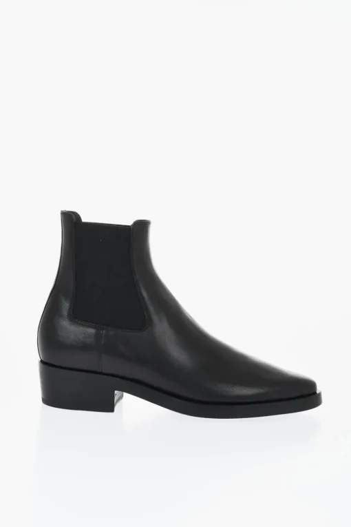 Outlet Stivali Chelsea In Pelle Tacco 4 cm Donna Stivali|Stivali