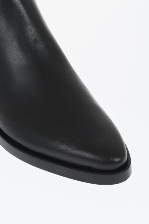 Outlet Stivali Chelsea In Pelle Tacco 4 cm Donna Stivali|Stivali