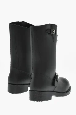 Clearance Stivali Da Pioggia GOTHIC Con Fibbie Donna Stivali