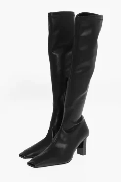 Stivali in Ecopelle con Zip Interna 8cm>Courreges Sale