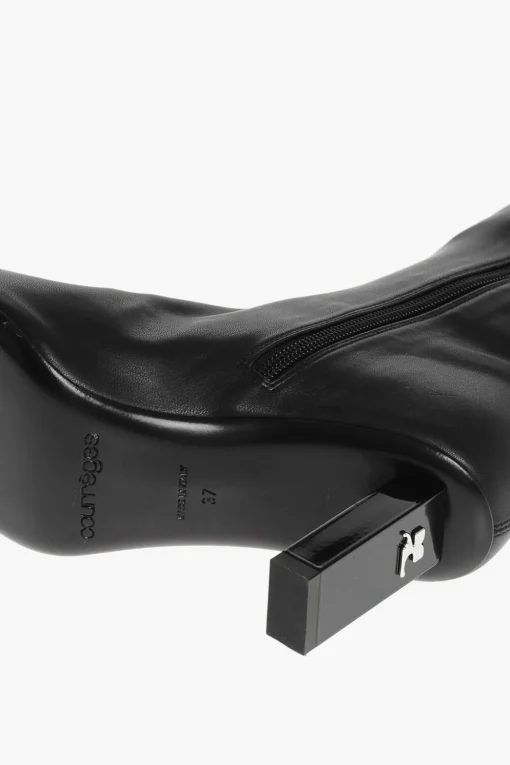 Stivali in Ecopelle con Zip Interna 8cm>Courreges Sale