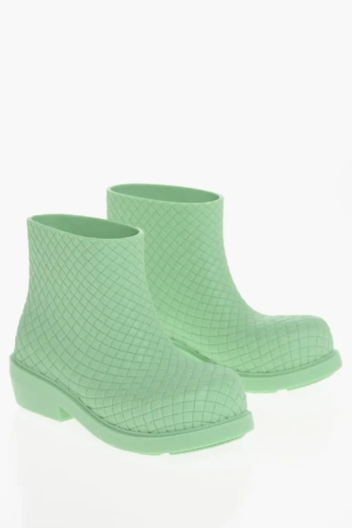 Discount Stivali In Gomma Intrecciati Uomo Stivali