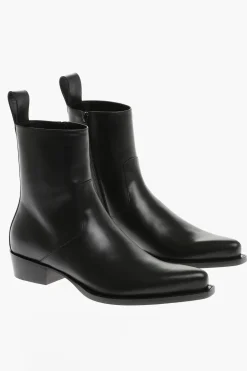 Stivali In Pelle A Punta>Bottega Veneta Sale
