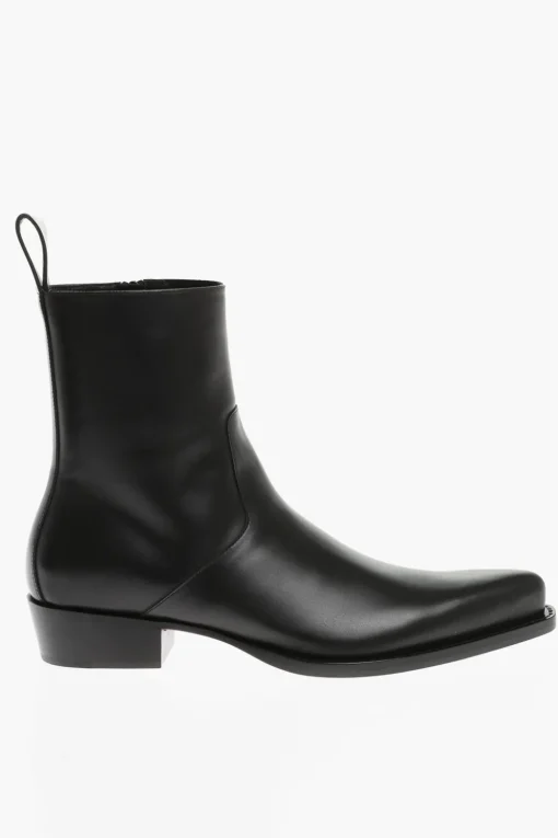 Stivali In Pelle A Punta>Bottega Veneta Sale