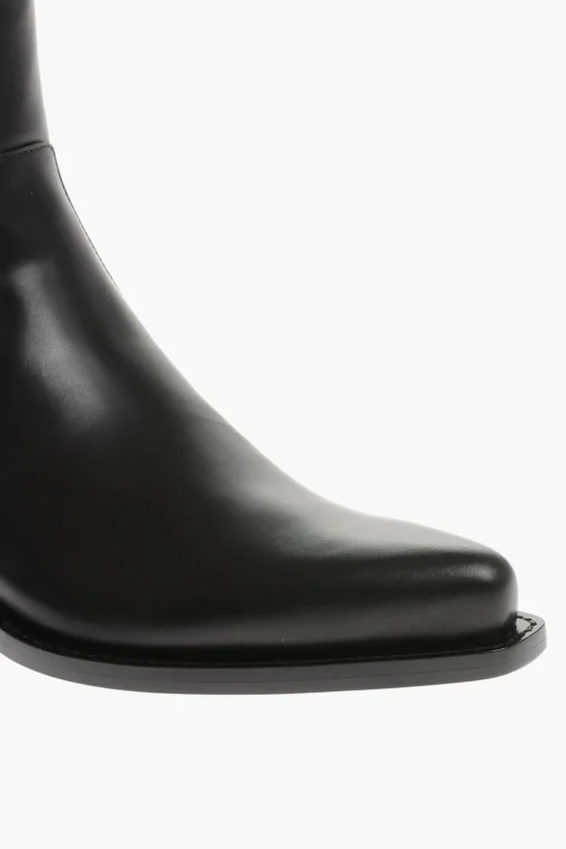 Stivali In Pelle A Punta>Bottega Veneta Sale