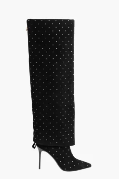 Sale Stivali in Suede ARIEL con Dettaglio Strass Donna Stivali