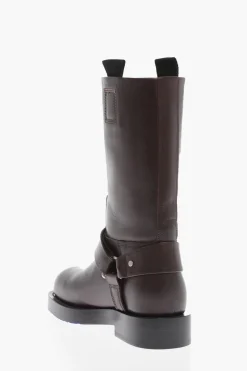 Stivali Mid BIKER in Pelle>Burberry Sale