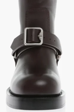 Stivali Mid BIKER in Pelle></noscript>Burberry Sale